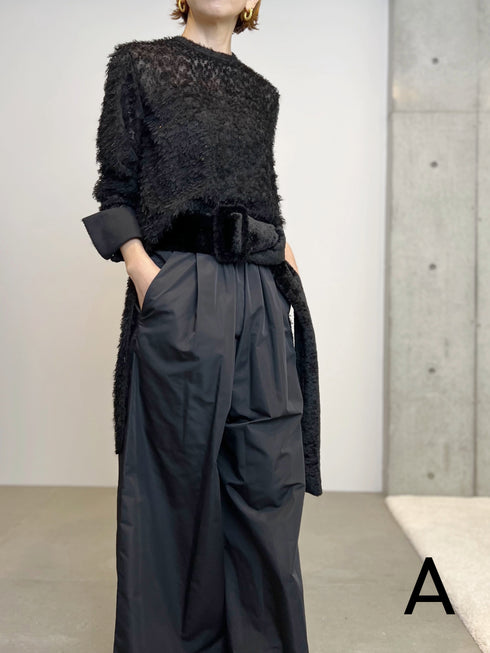 fur tail belt